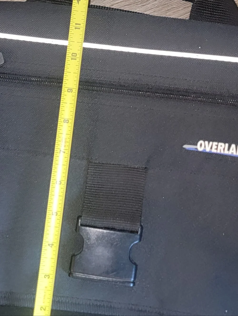 Overland Black Messenger Bag for Men